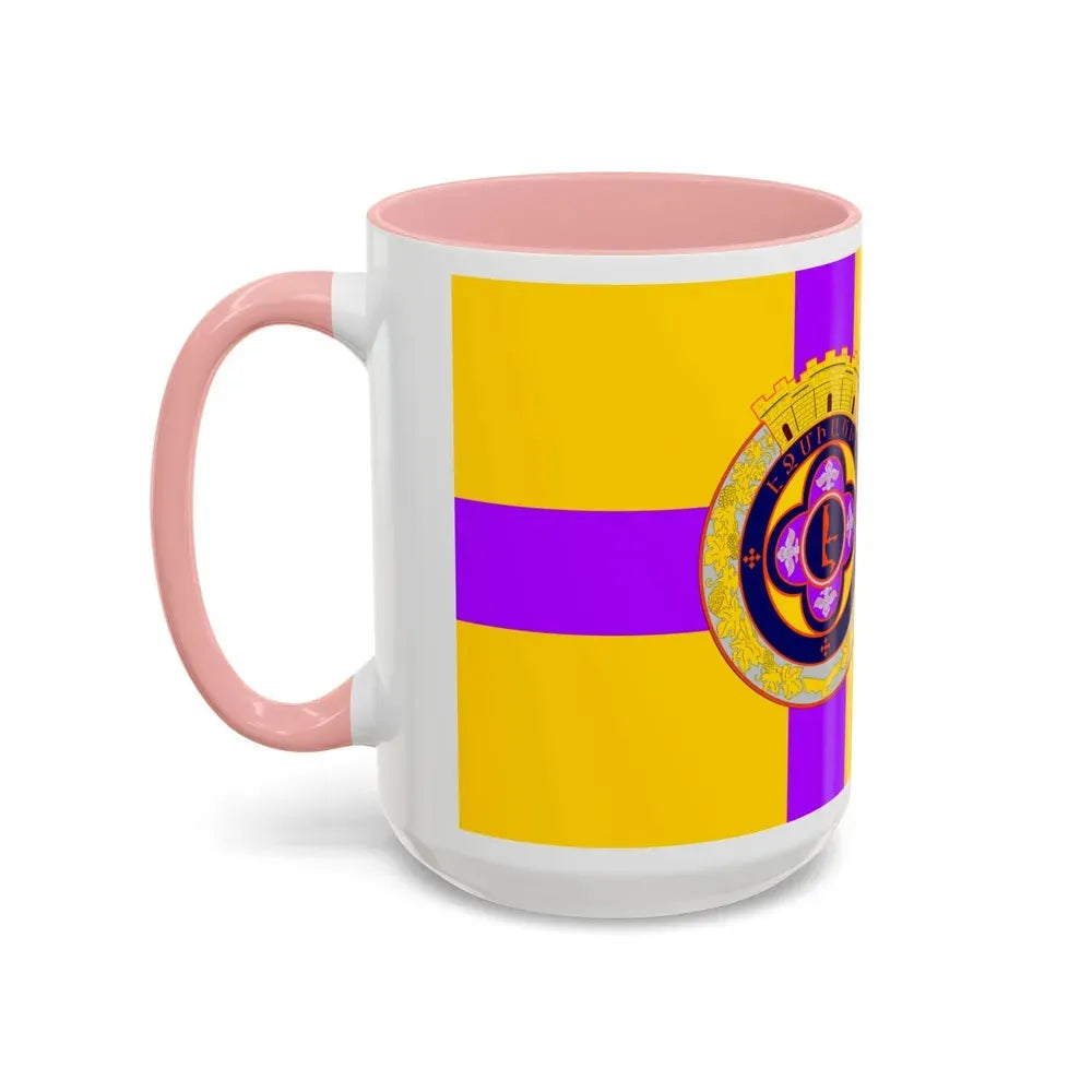 Flag of Vagharshapat Armenia - Accent Coffee Mug - Go Mug Yourself