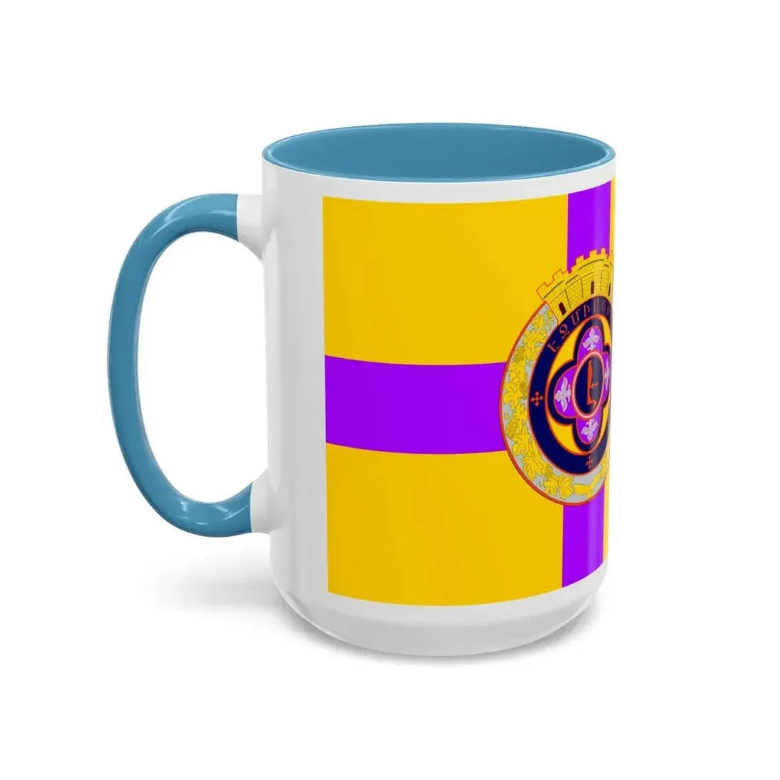 Flag of Vagharshapat Armenia - Accent Coffee Mug - Go Mug Yourself