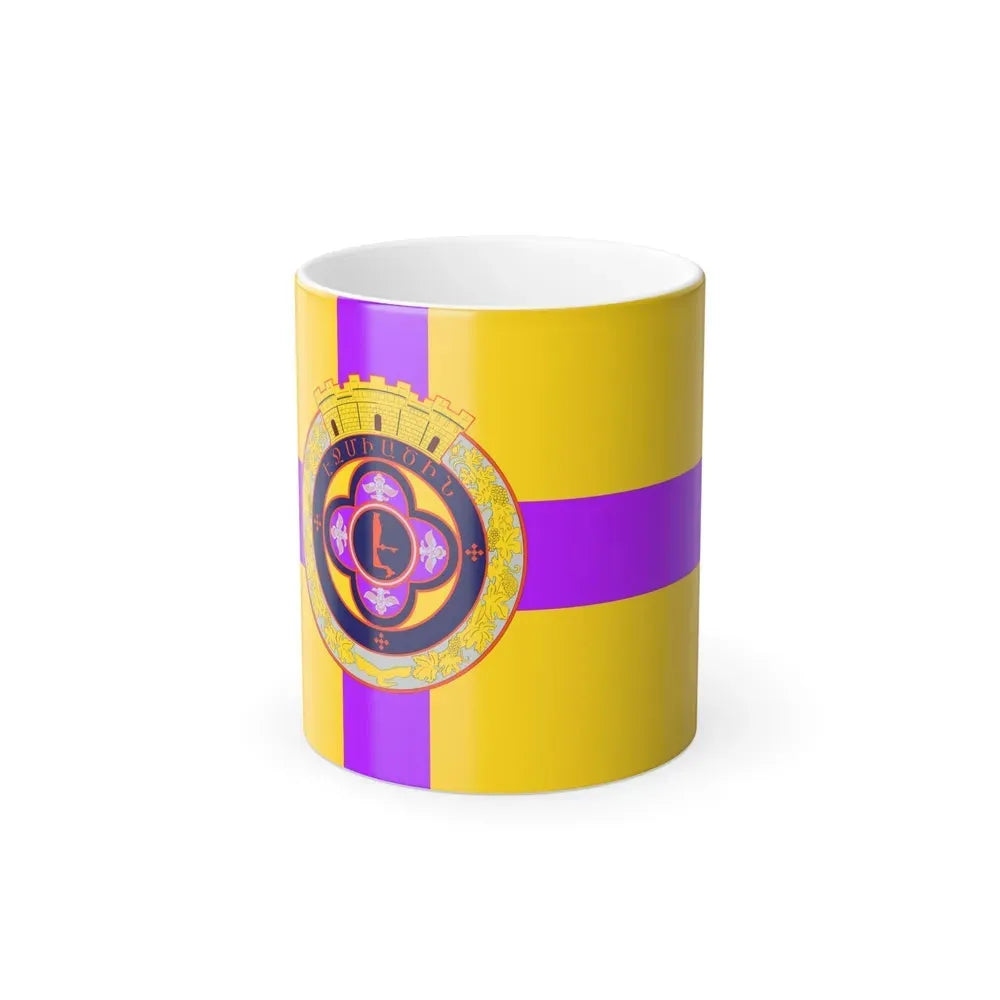 Flag of Vagharshapat Armenia - Color Changing Coffee Mug 11oz - Go Mug Yourself