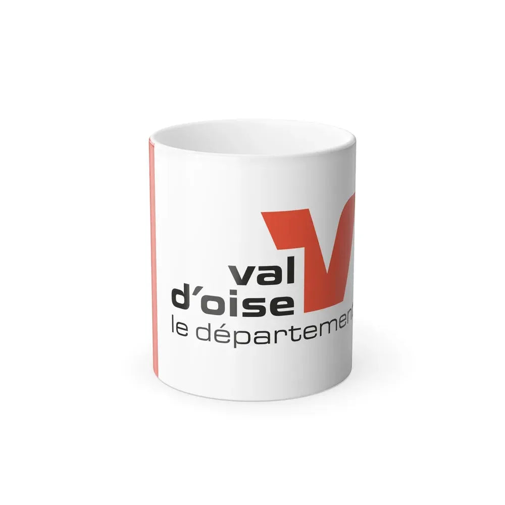 Flag of Val d'Oise France - Color Changing Coffee Mug 11oz - Go Mug Yourself