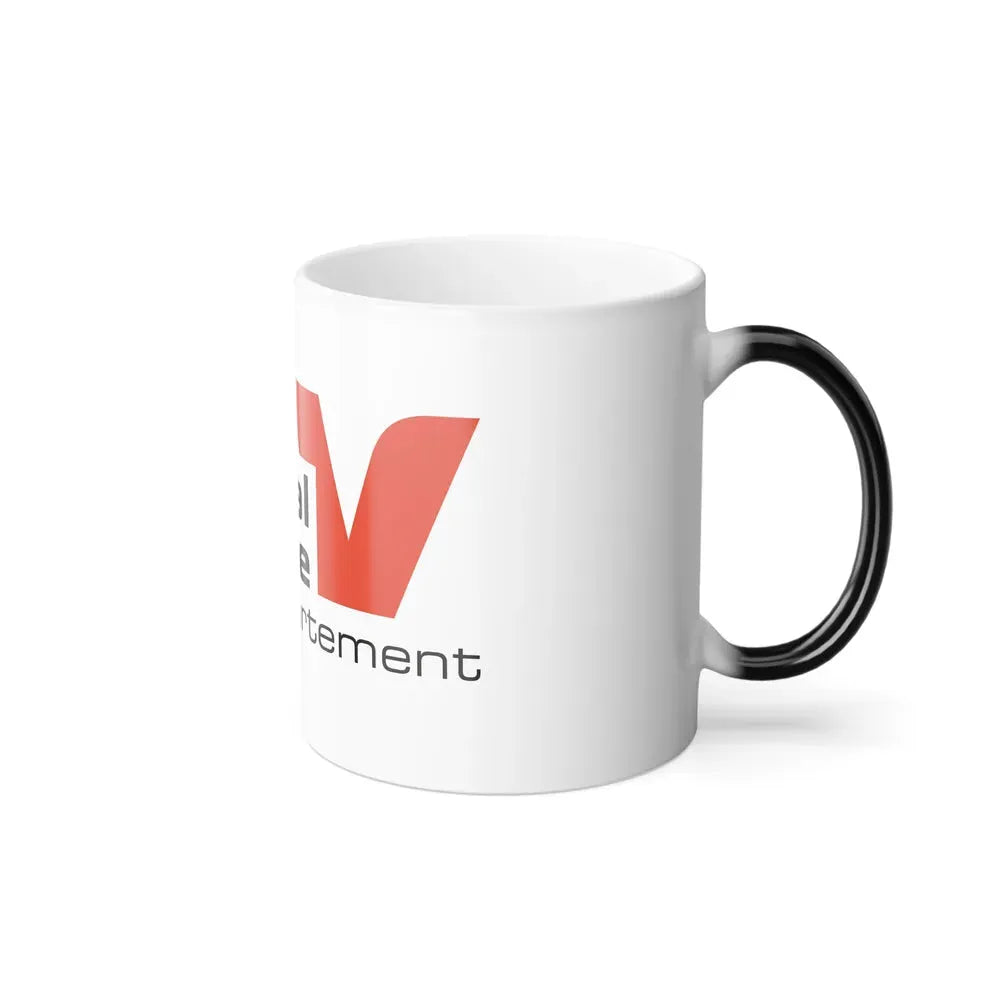 Flag of Val d'Oise France - Color Changing Coffee Mug - Go Mug Yourself