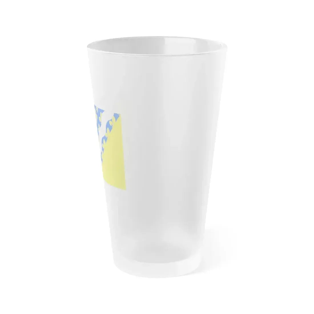 Flag of Val de Marne France 2 - Frosted Pint Glass 16oz - Go Mug Yourself