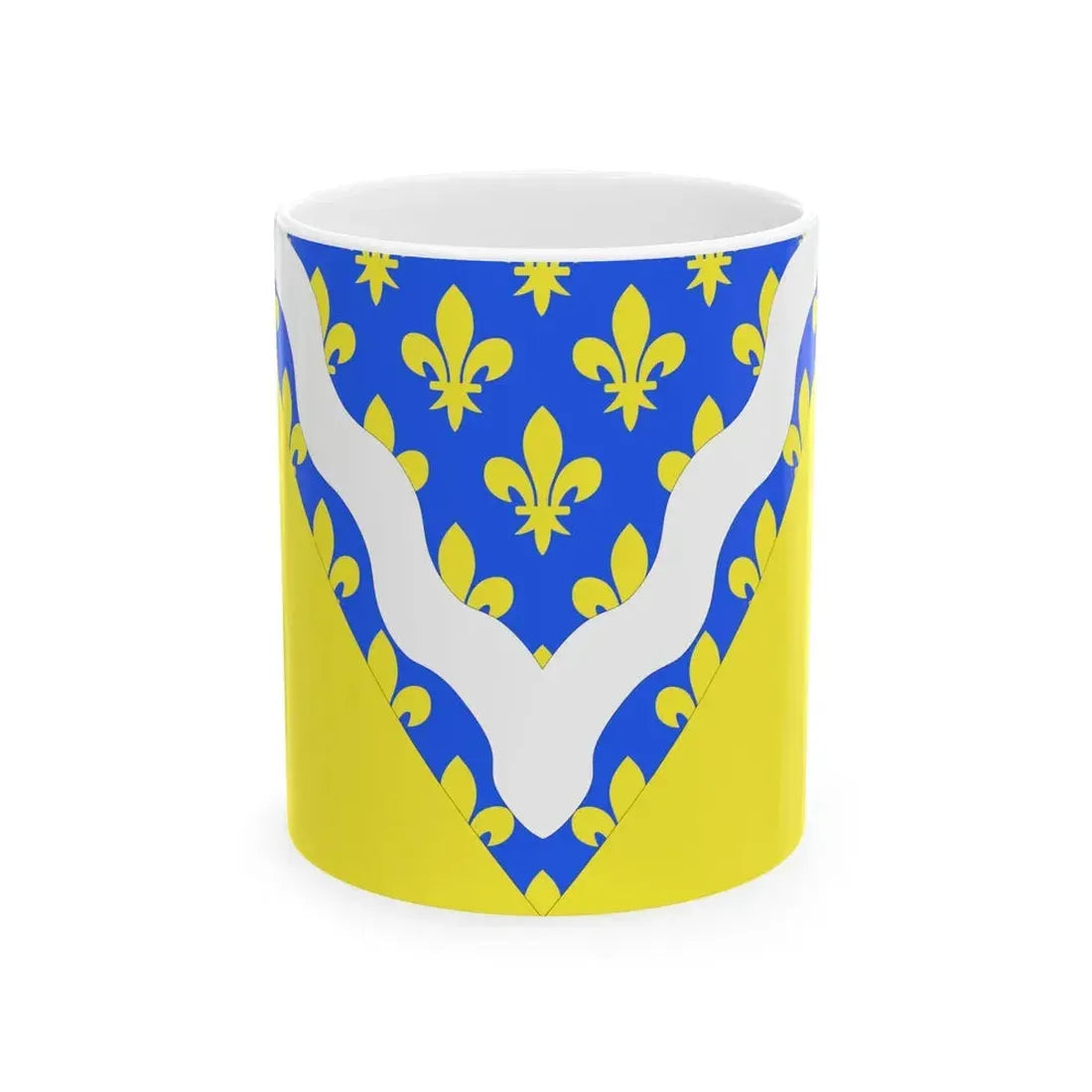 Flag of Val de Marne France 2 - White Coffee Mug 11oz - Go Mug Yourself