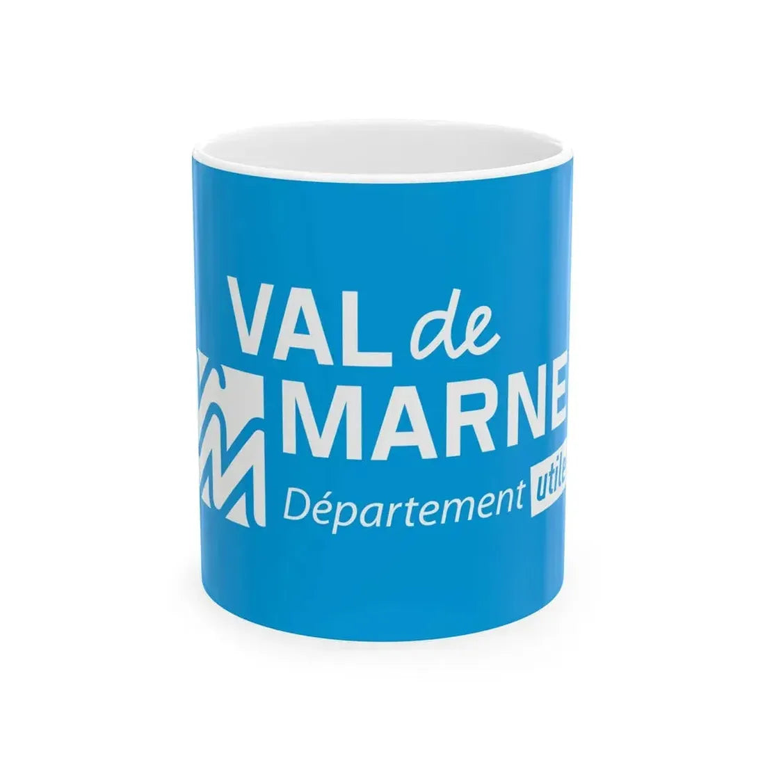 Flag of Val de Marne France - White Coffee Mug 11oz - Go Mug Yourself
