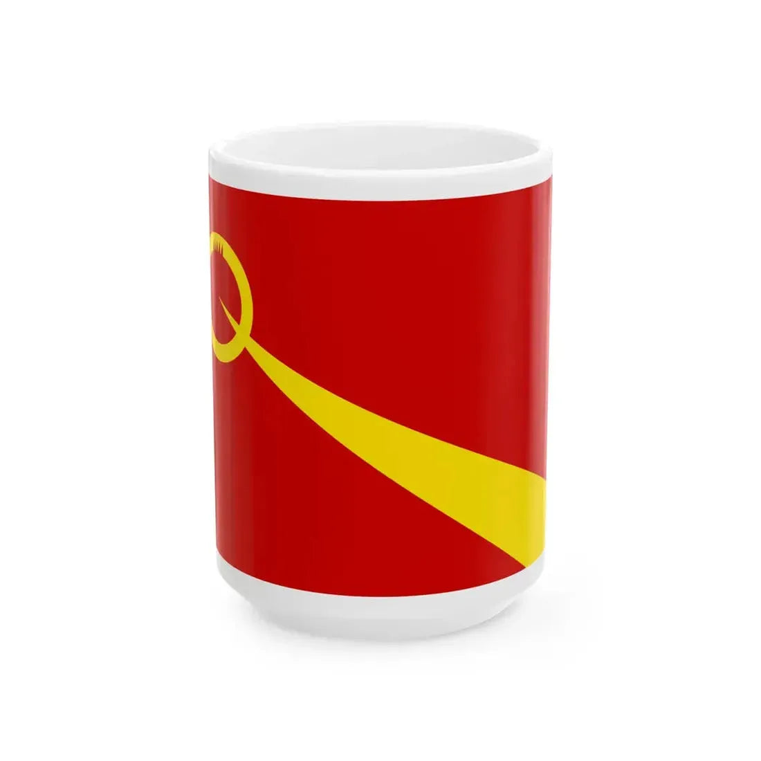 Flag of Valandovo Municipality North Macedonia (North Macedonia) White Coffee Mug 15oz - Go Mug Yourself