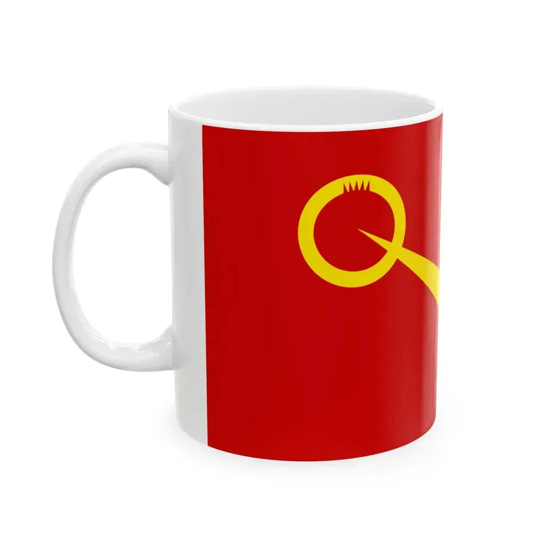 Flag of Valandovo Municipality North Macedonia (North Macedonia) White Coffee Mug - Go Mug Yourself