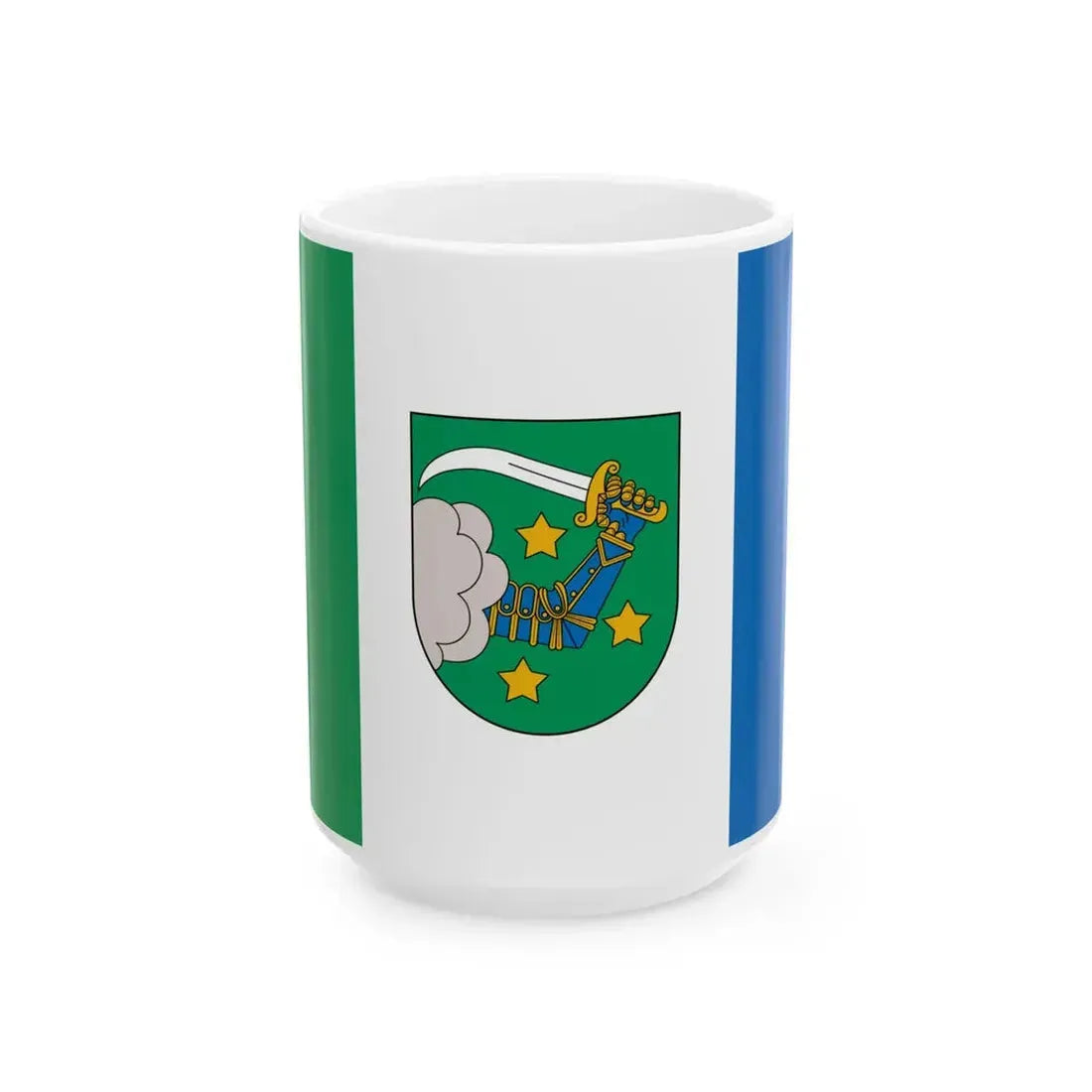 Flag of Valka (Latvia) White Coffee Mug 15oz - Go Mug Yourself
