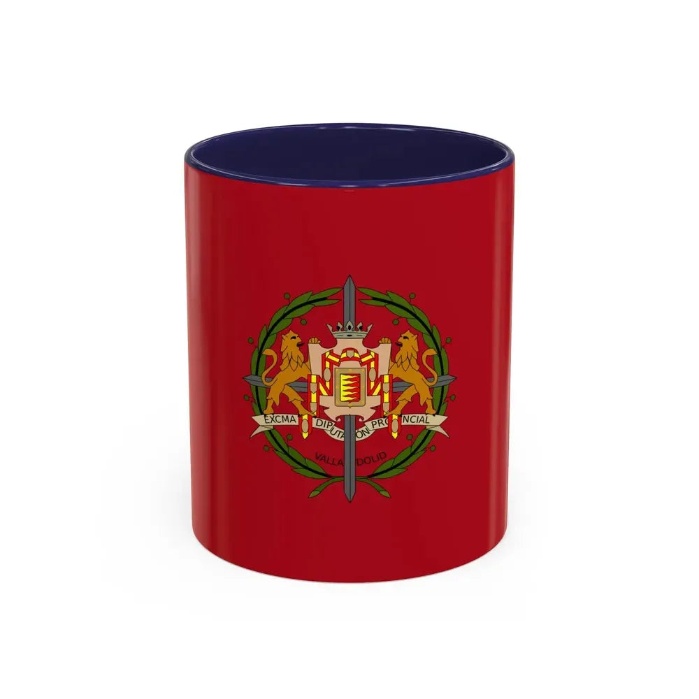 Flag of Valladolid Spain - Accent Coffee Mug 11oz Navy - Go Mug Yourself