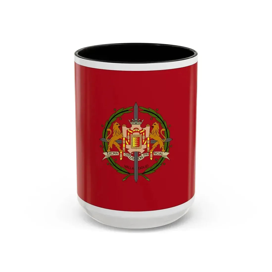 Flag of Valladolid Spain - Accent Coffee Mug 15oz Black - Go Mug Yourself