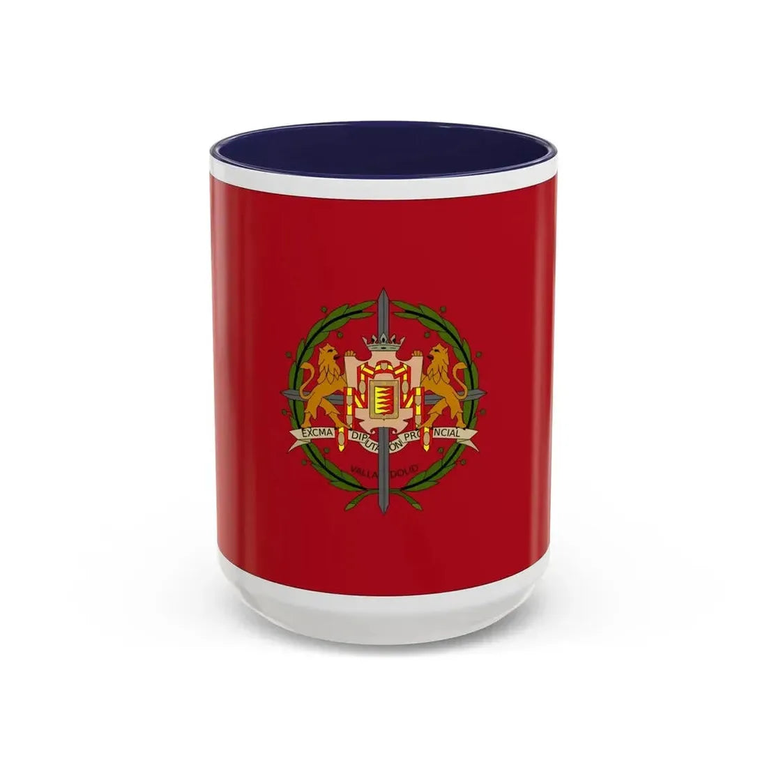 Flag of Valladolid Spain - Accent Coffee Mug 15oz Navy - Go Mug Yourself