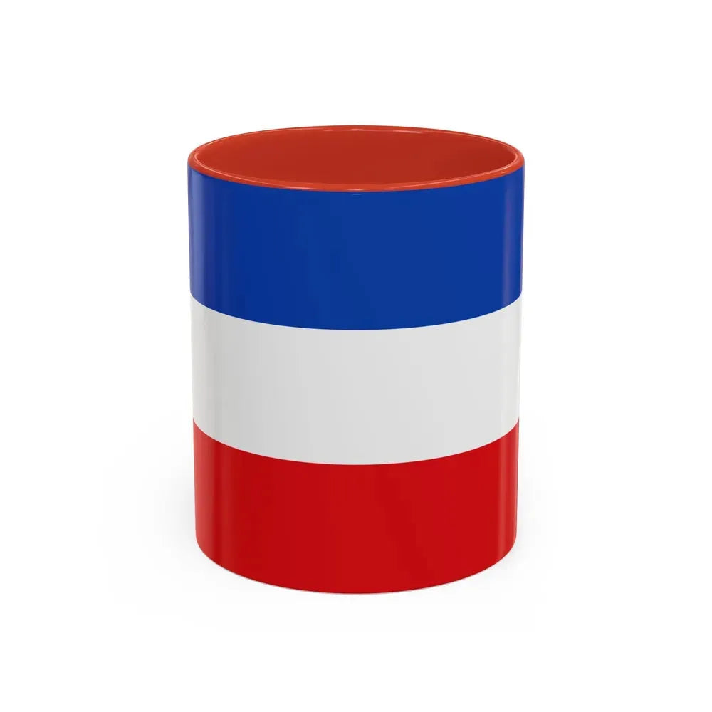 Flag of Valledupar Cesar Colombia - Accent Coffee Mug 11oz Red - Go Mug Yourself