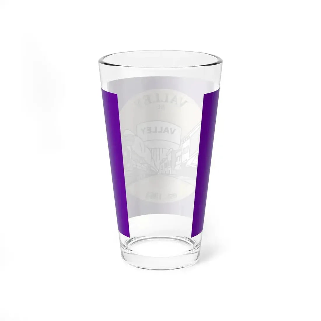 Flag of Valley Nebraska (United States) Pint Glass 16oz - Go Mug Yourself