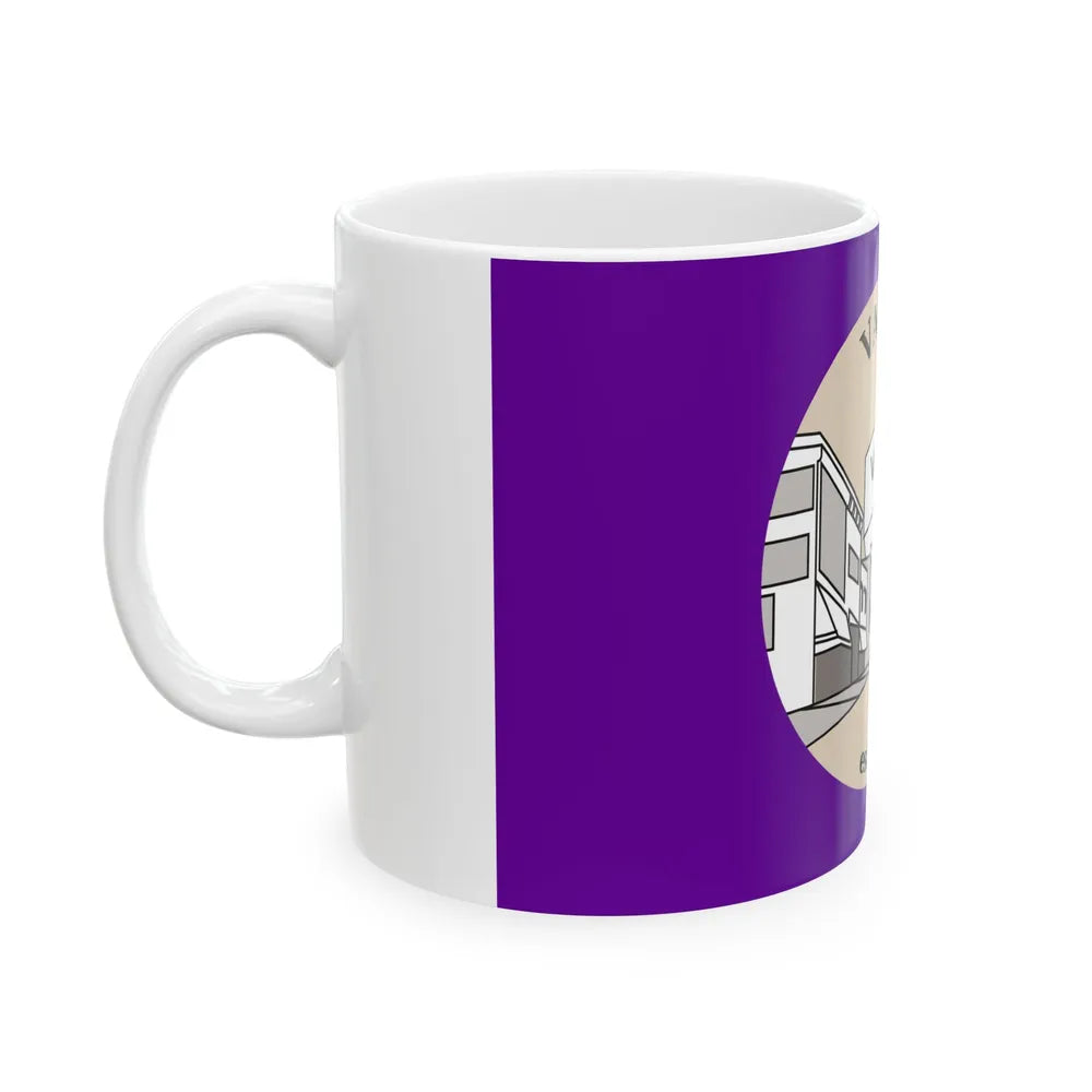 Flag of Valley Nebraska (United States) White Coffee Mug - Go Mug Yourself