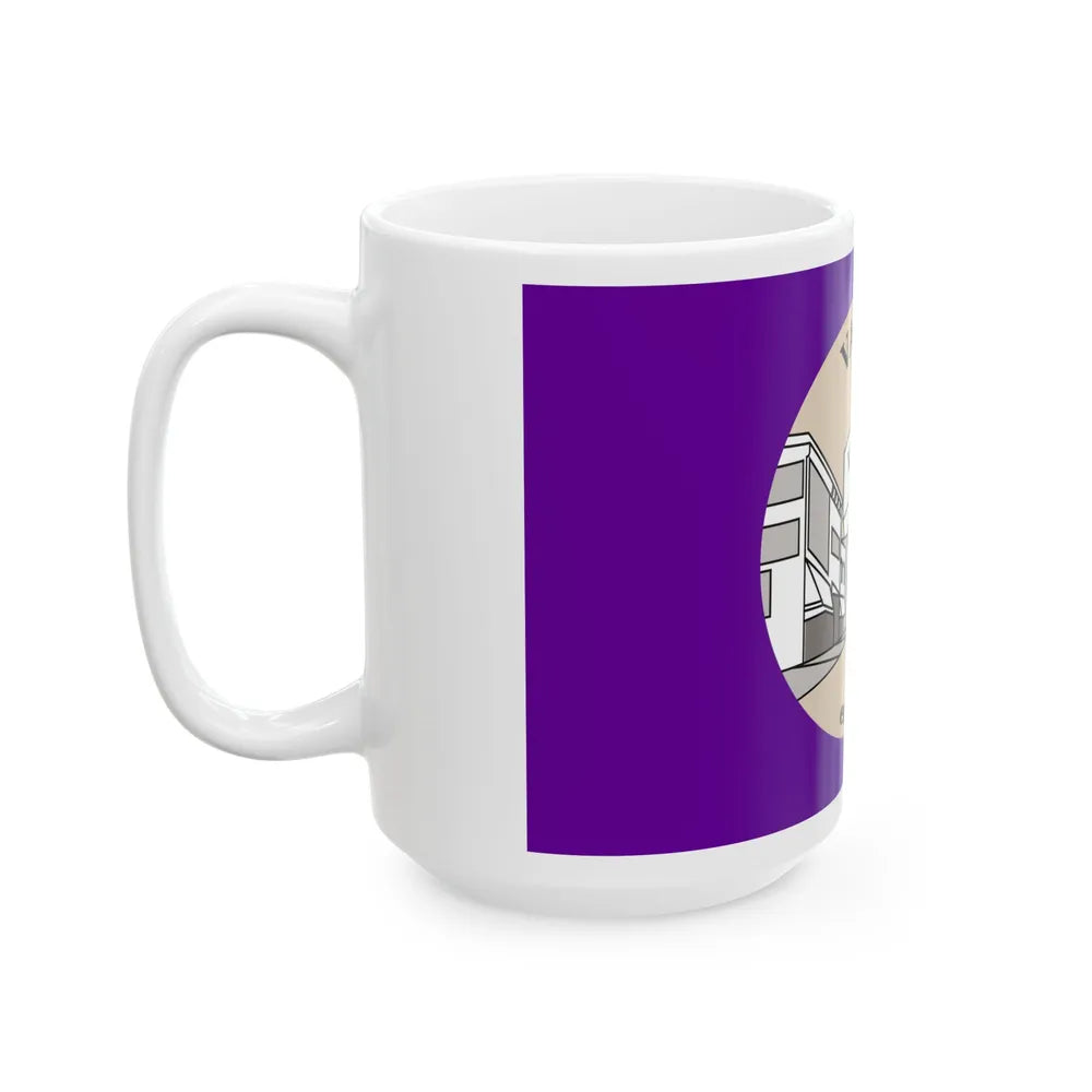 Flag of Valley Nebraska (United States) White Coffee Mug - Go Mug Yourself