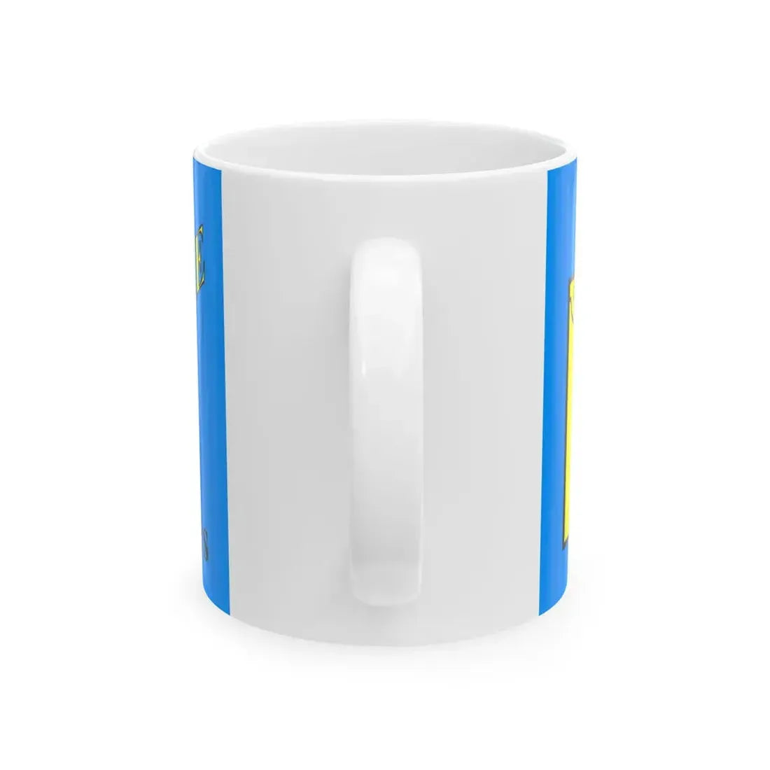 Flag of Van Buren County Iowa Sesquicentennial (United States) White Coffee Mug - Go Mug Yourself