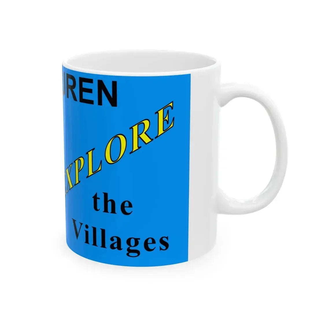 Flag of Van Buren County Iowa Sesquicentennial (United States) White Coffee Mug - Go Mug Yourself