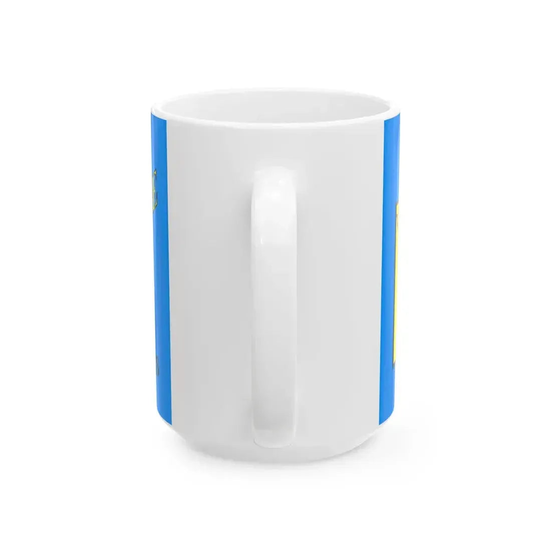 Flag of Van Buren County Iowa Sesquicentennial (United States) White Coffee Mug - Go Mug Yourself