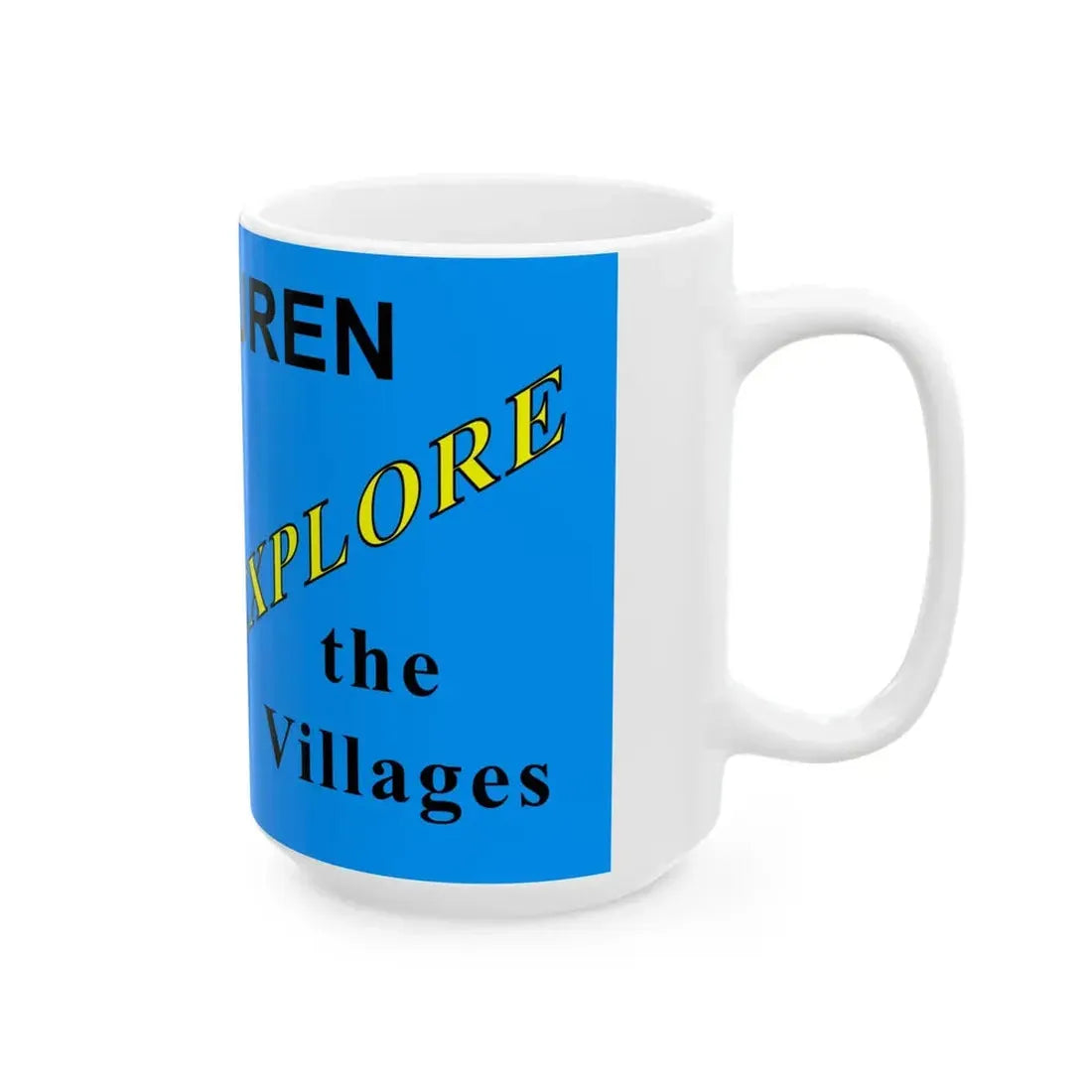 Flag of Van Buren County Iowa Sesquicentennial (United States) White Coffee Mug - Go Mug Yourself