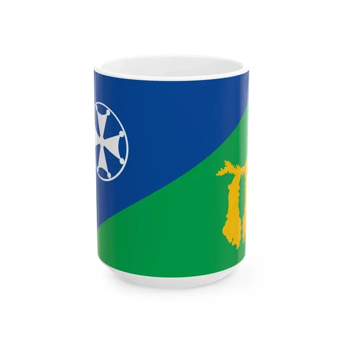 Flag of Vani Municipality (Georgia) White Coffee Mug 15oz - Go Mug Yourself