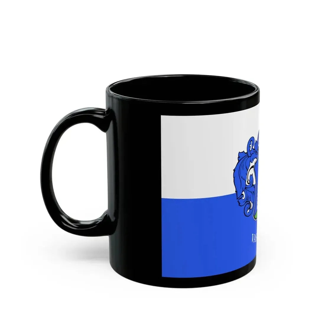 Flag of Vas County Hungary - Black Coffee Mug - Go Mug Yourself