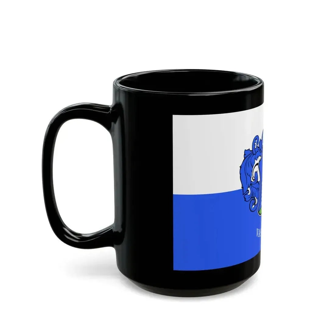 Flag of Vas County Hungary - Black Coffee Mug - Go Mug Yourself