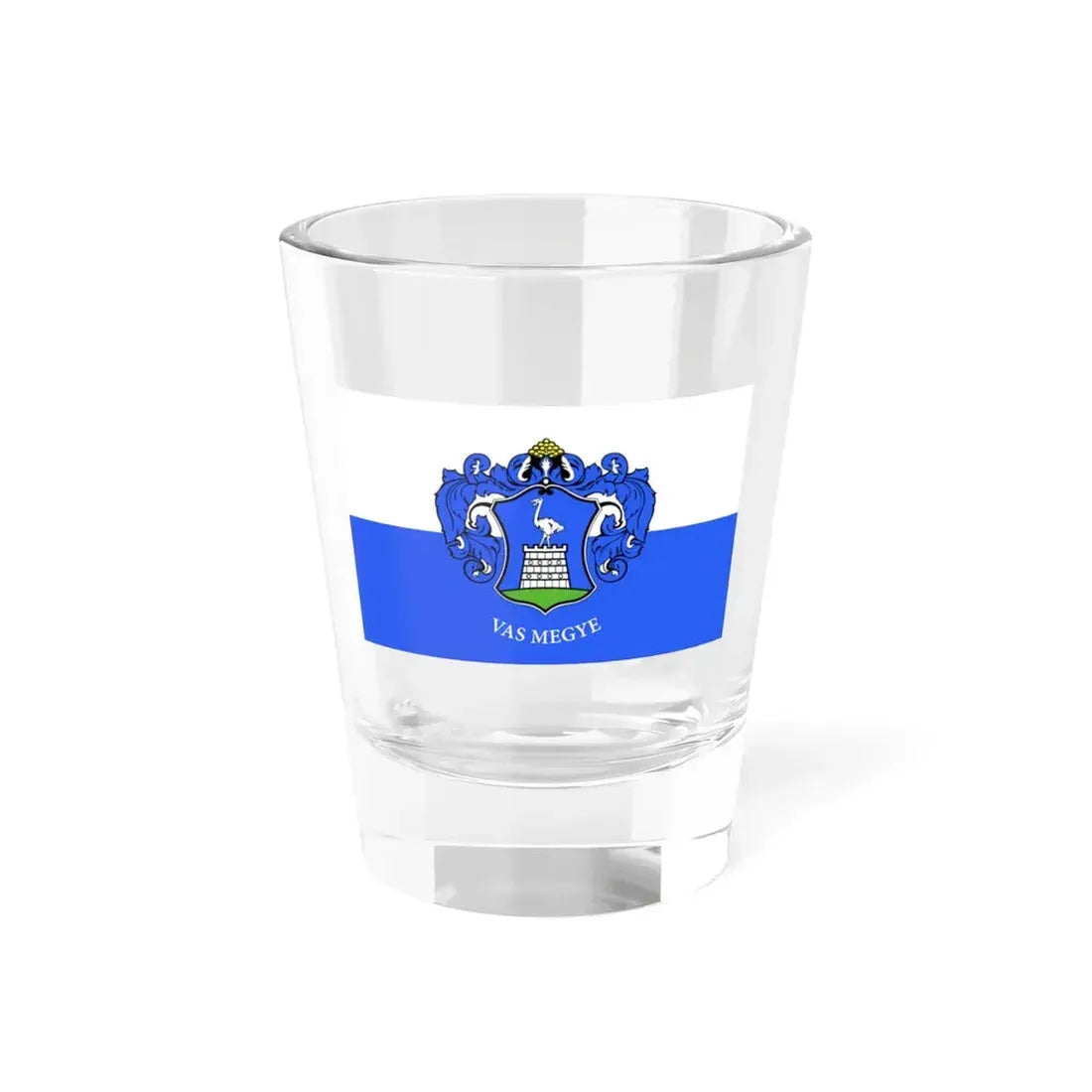 Flag of Vas County Hungary - Shot Glass 1.5oz 1.5oz - Go Mug Yourself