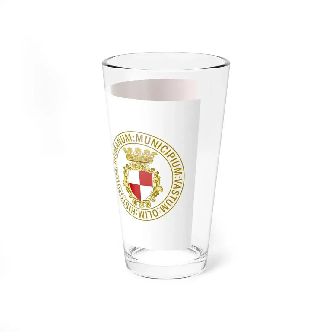 Flag of Vasto (Italy) Pint Glass 16oz - Go Mug Yourself