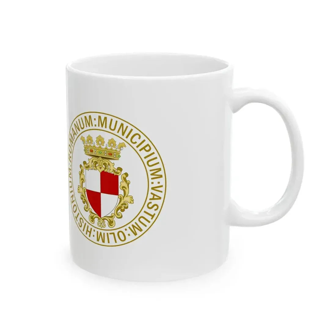 Flag of Vasto (Italy) White Coffee Mug - Go Mug Yourself
