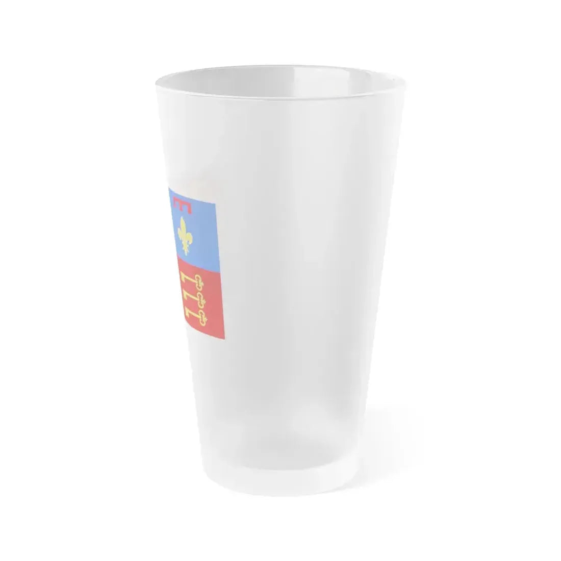 Flag of Vaucluse France 2 - Frosted Pint Glass 16oz - Go Mug Yourself