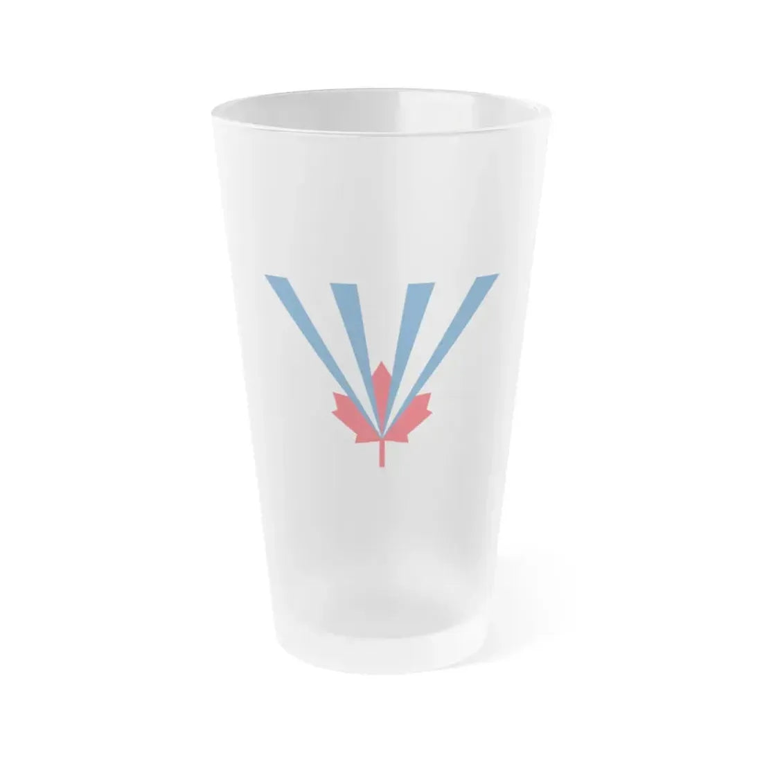 Flag of Vaughan Ontario Canada - Frosted Pint Glass 16oz 16oz Frosted - Go Mug Yourself