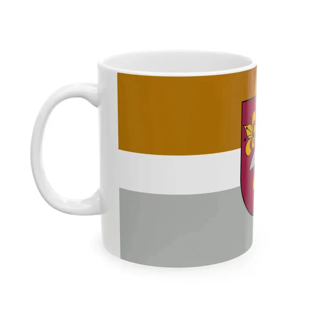 Flag of Vecumnieku novads (Latvia) White Coffee Mug - Go Mug Yourself