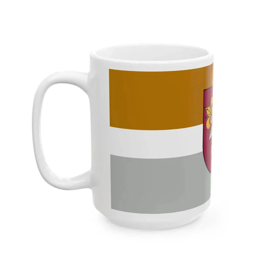 Flag of Vecumnieku novads (Latvia) White Coffee Mug - Go Mug Yourself