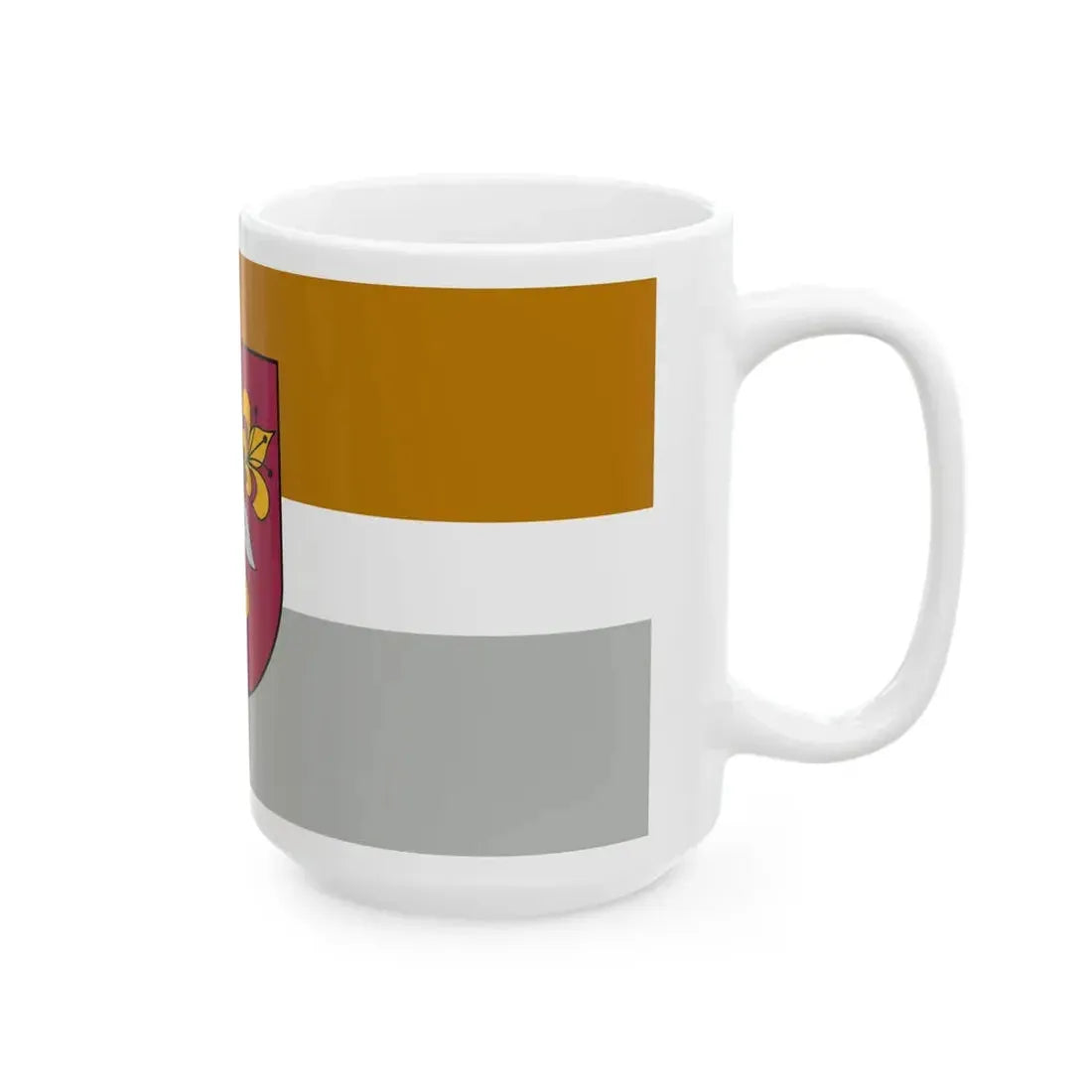 Flag of Vecumnieku novads (Latvia) White Coffee Mug - Go Mug Yourself