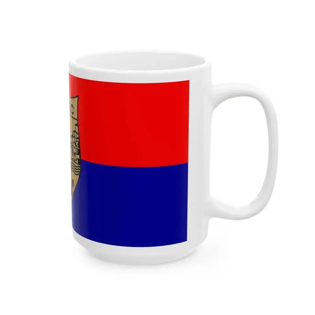 Flag of Veles Municipality North Macedonia (North Macedonia) White Coffee Mug - Go Mug Yourself