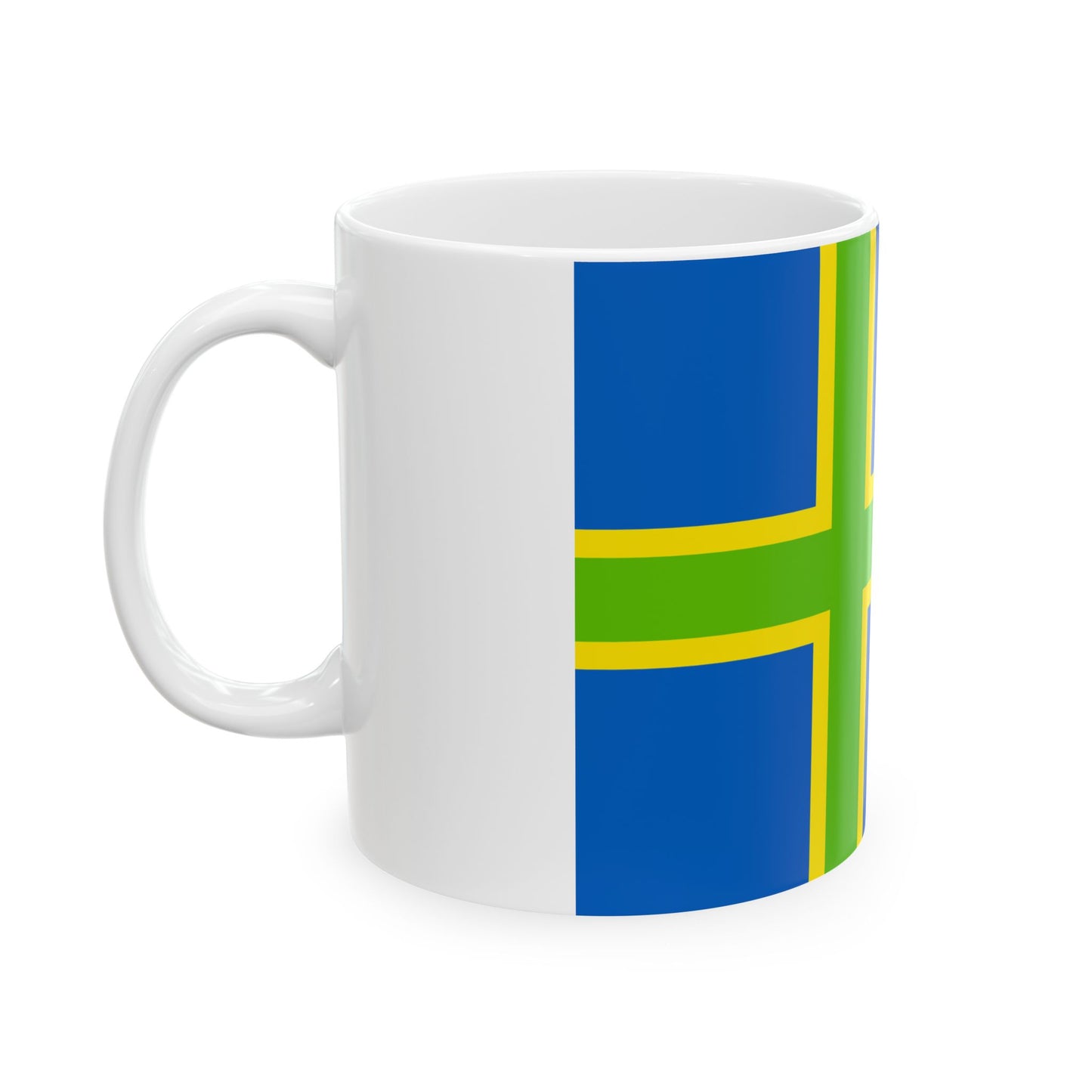 Flag of Vendsyssel (Denmark) White Coffee Mug-Go Mug Yourself