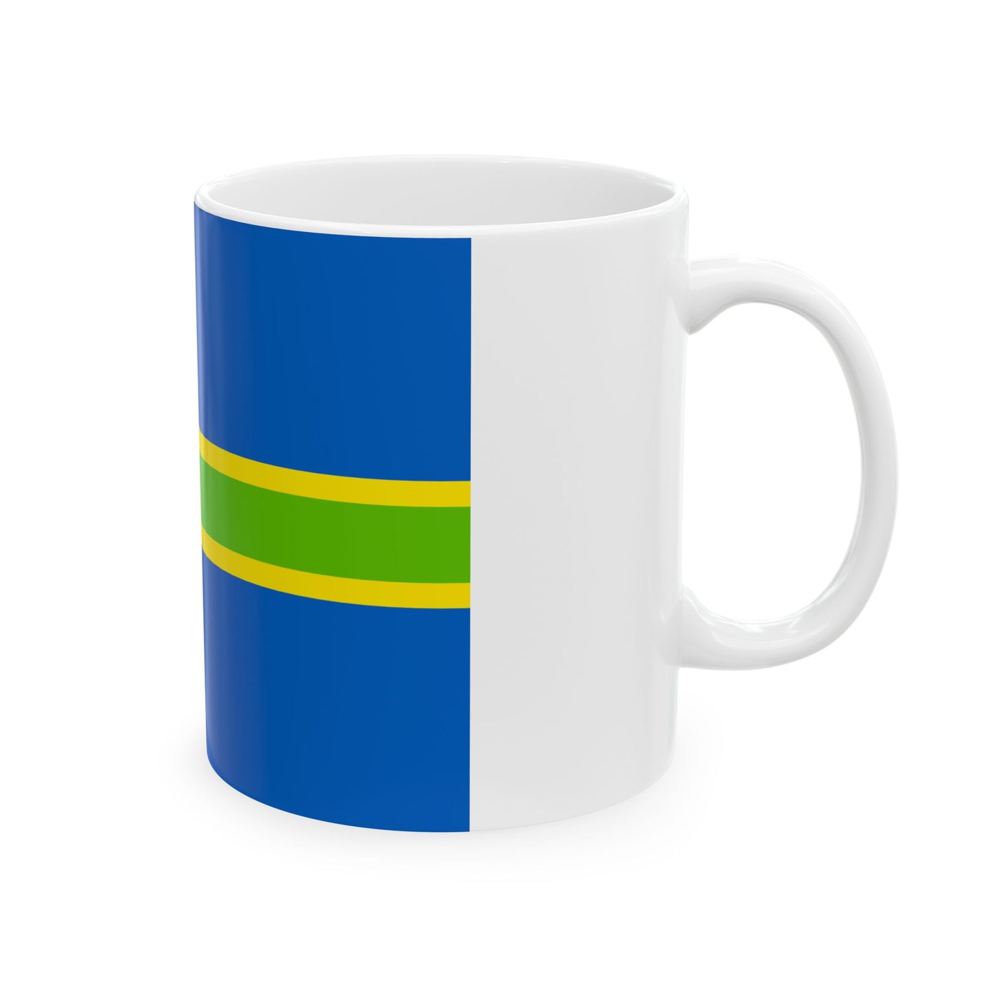 Flag of Vendsyssel (Denmark) White Coffee Mug-Go Mug Yourself