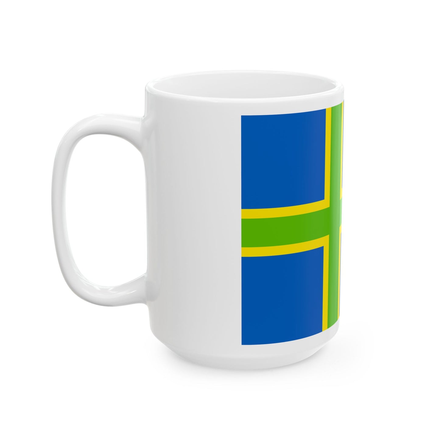 Flag of Vendsyssel (Denmark) White Coffee Mug-Go Mug Yourself