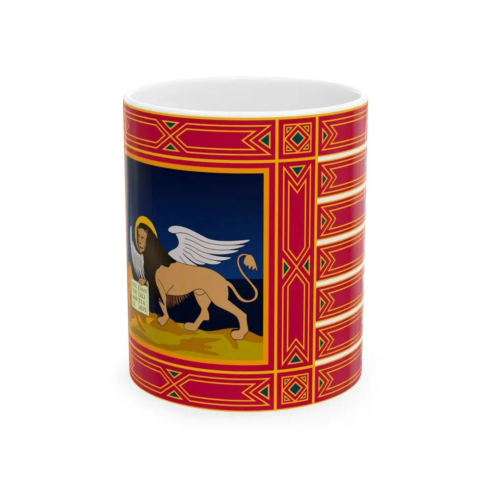 Flag of Veneto Italy - White Coffee Mug 11oz - Go Mug Yourself
