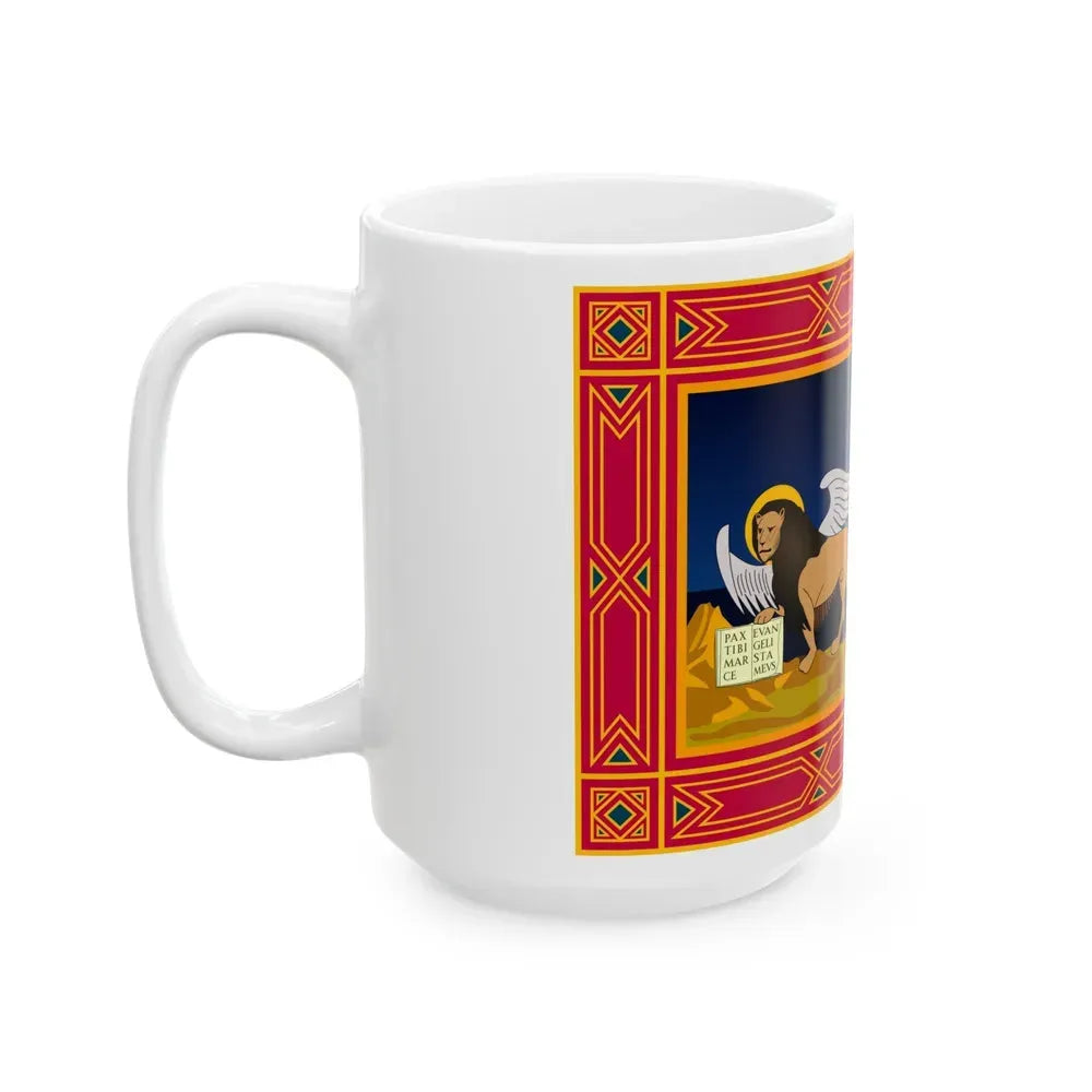 Flag of Veneto Italy - White Coffee Mug - Go Mug Yourself