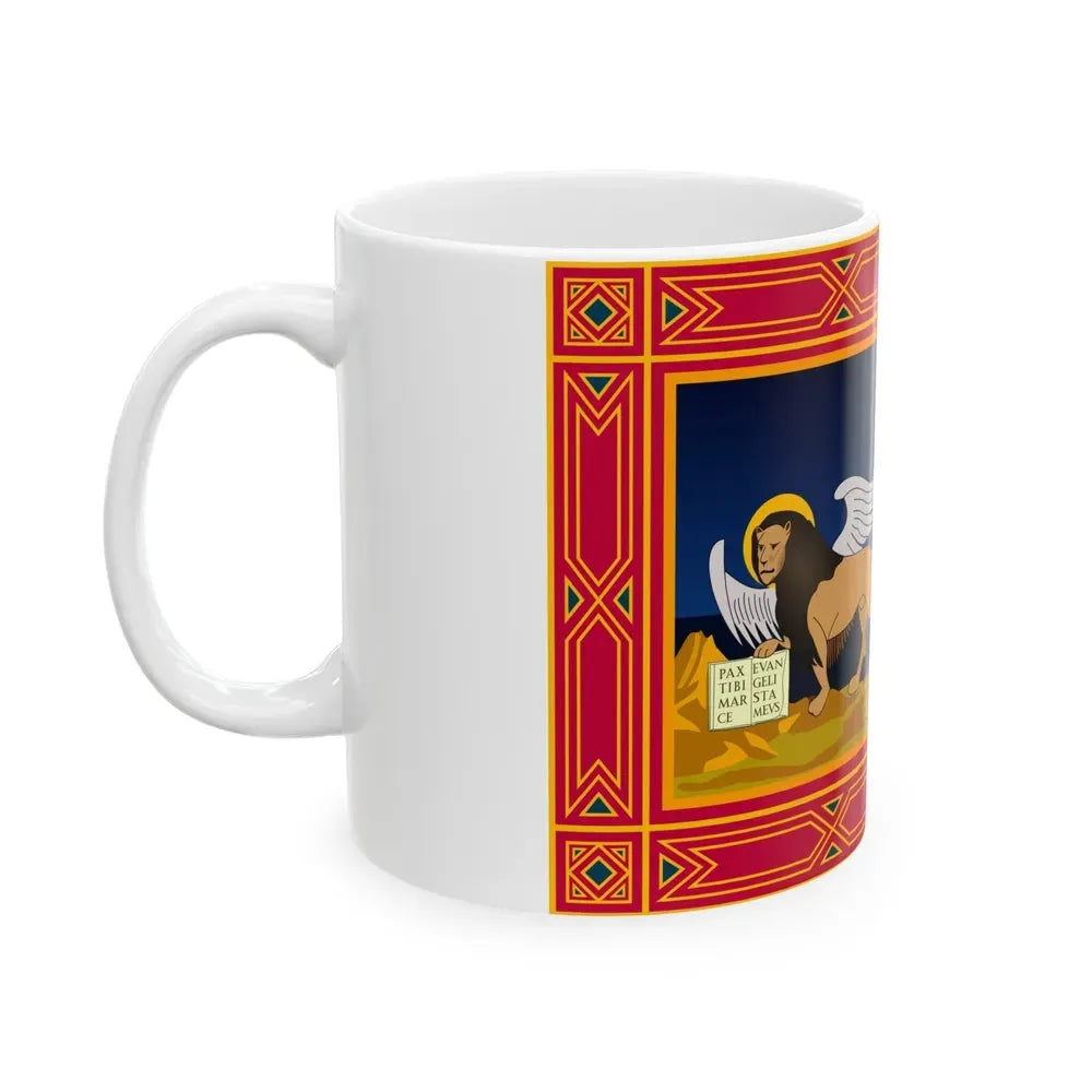 Flag of Veneto Italy - White Coffee Mug - Go Mug Yourself