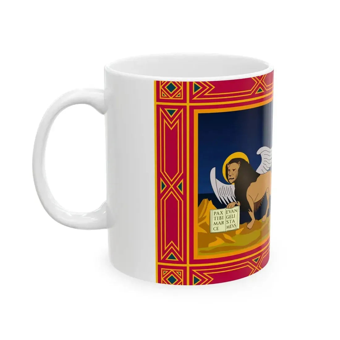 Flag of Veneto variant (Italy) White Coffee Mug - Go Mug Yourself