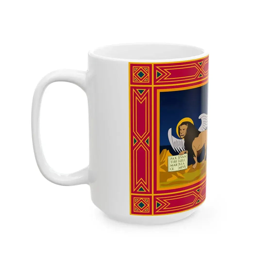 Flag of Veneto variant (Italy) White Coffee Mug - Go Mug Yourself