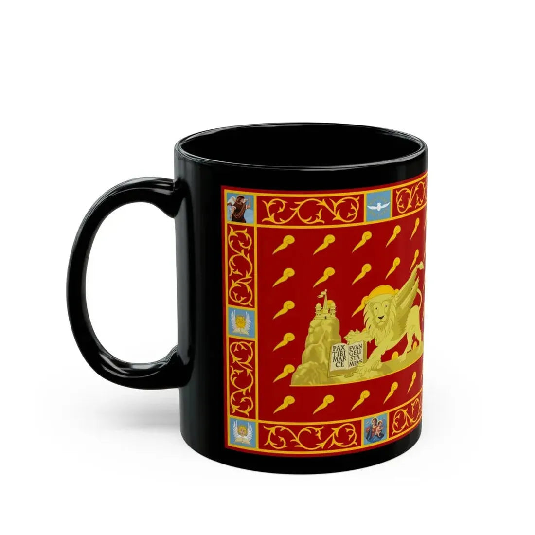 Flag of Venice 1997 Italy - Black Coffee Mug - Go Mug Yourself