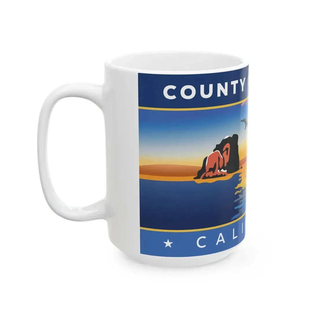Flag of Ventura County California (United States) White Coffee Mug - Go Mug Yourself