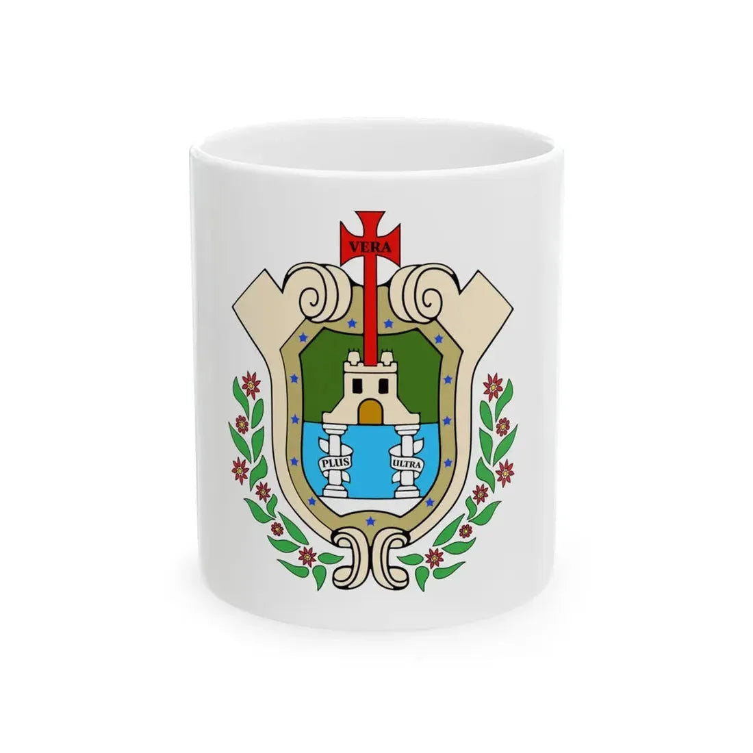 Flag of Veracruz City (Mexico) White Coffee Mug 11oz - Go Mug Yourself