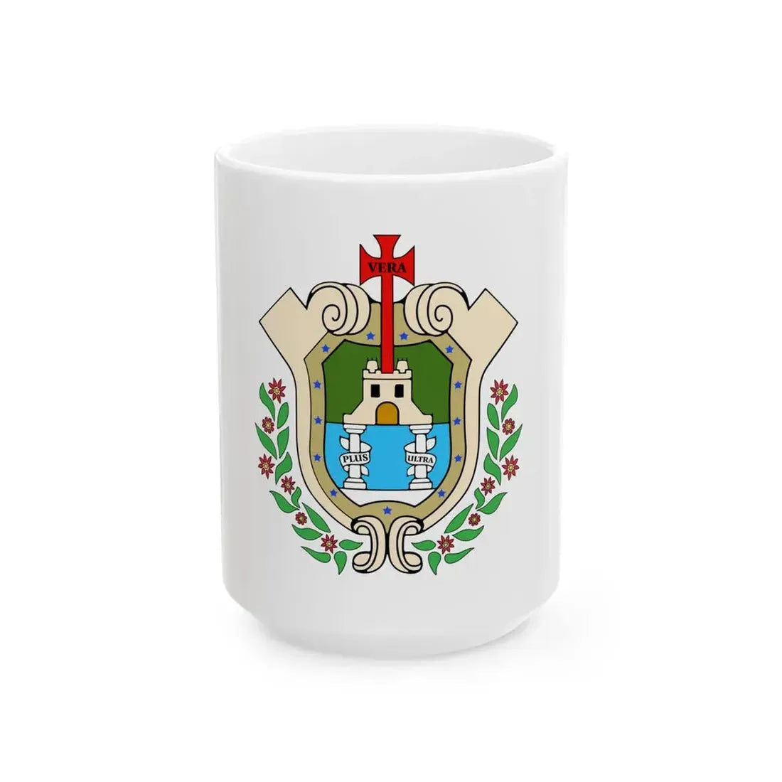 Flag of Veracruz City (Mexico) White Coffee Mug 15oz - Go Mug Yourself