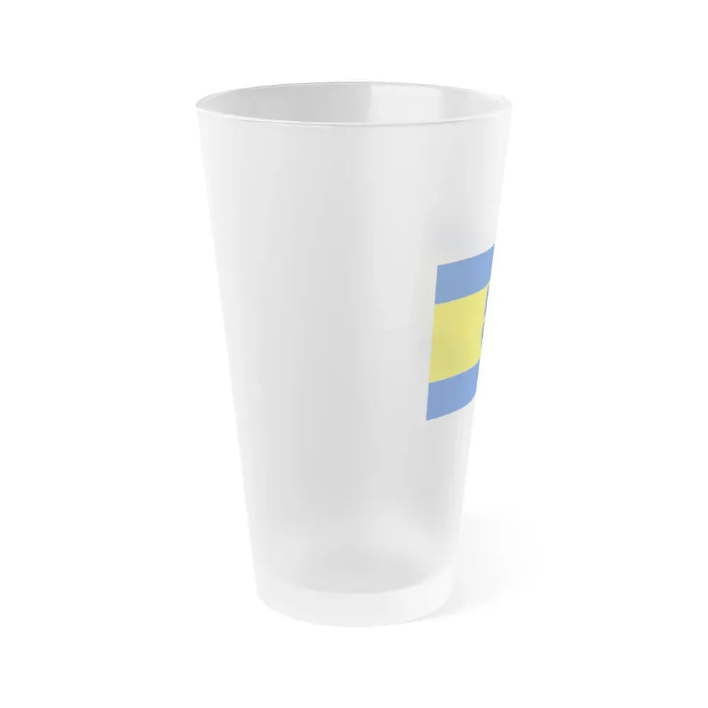 Flag of Verden Germany - Frosted Pint Glass 16oz - Go Mug Yourself