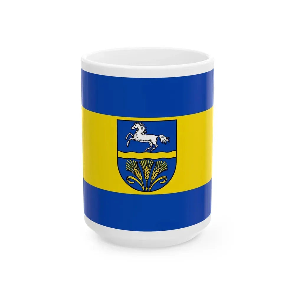Flag of Verden Germany - White Coffee Mug 15oz - Go Mug Yourself