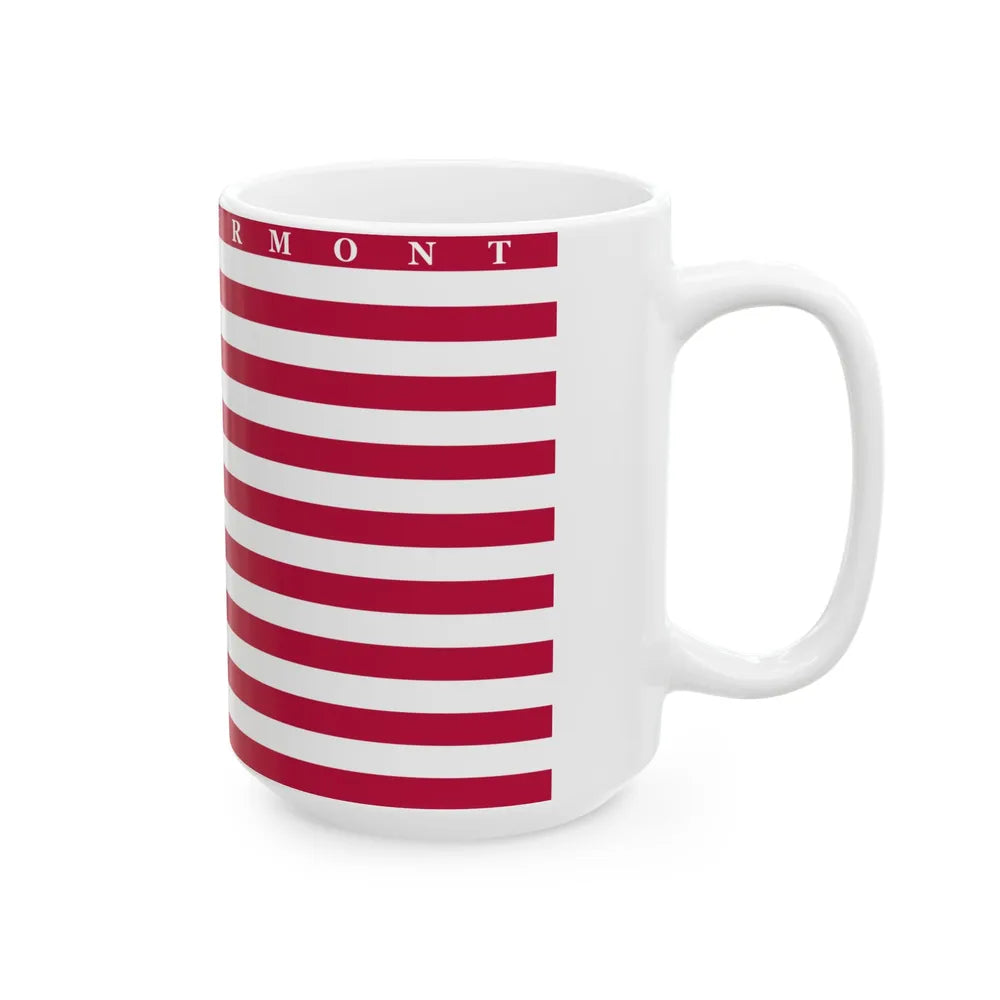 Flag of Vermont 1804-1837 (United States) White Coffee Mug - Go Mug Yourself