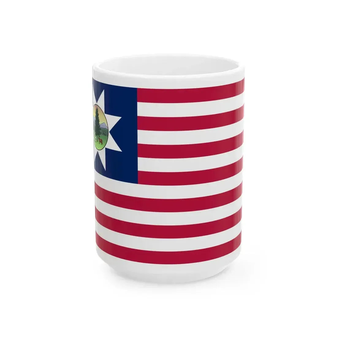 Flag of Vermont 1837-1923 (United States) White Coffee Mug 15oz - Go Mug Yourself
